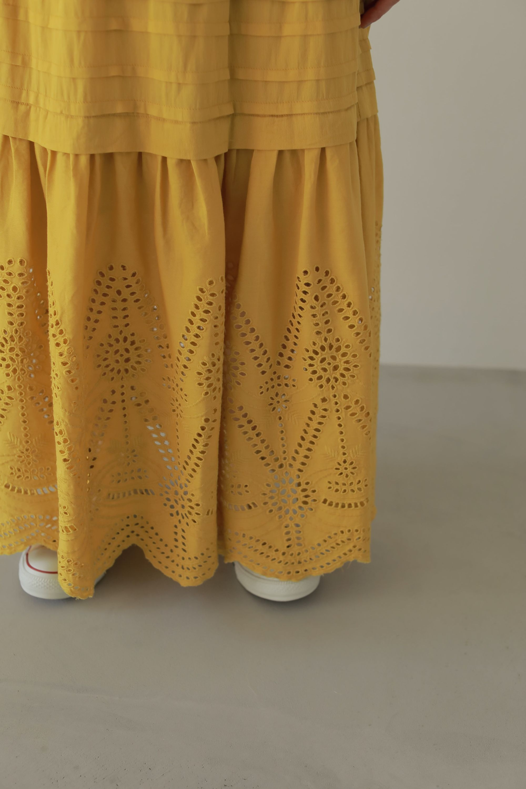 INDIA COTTON EMBROIDERY SKIRT【5月下旬～6月上旬入荷予定】