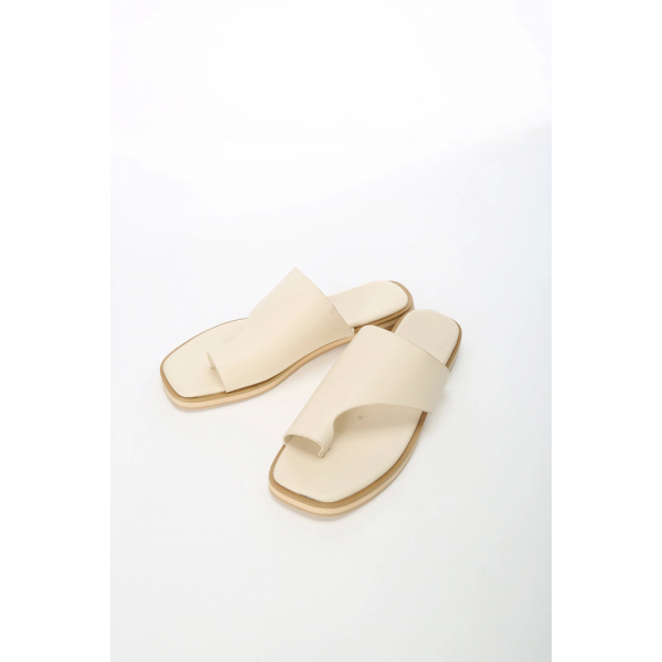 ECO LEATHER SQUARE SANDALS